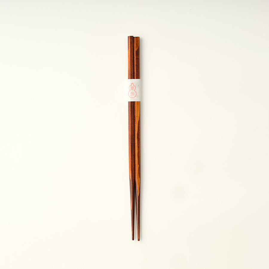源平｜六角箸｜hexagonal chopsticks｜brown